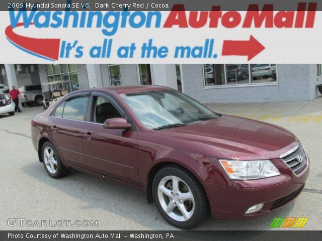 2009 Hyundai Sonata SE V6 in Dark Cherry Red