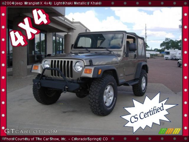 2004 Jeep Wrangler X 4x4 in Light Khaki Metallic