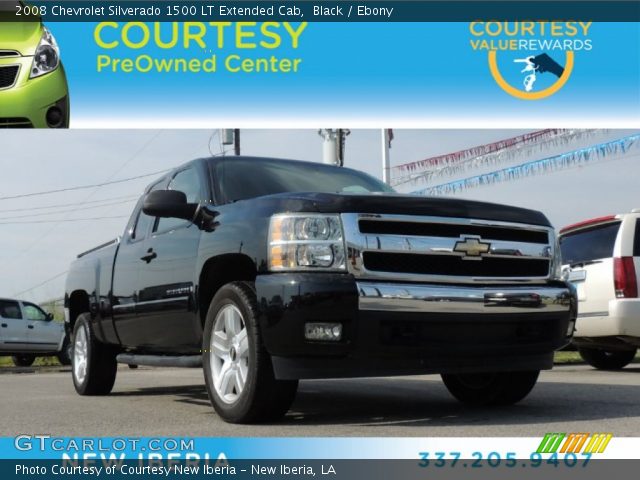 2008 Chevrolet Silverado 1500 LT Extended Cab in Black