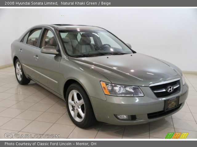 2008 Hyundai Sonata Limited in Natural Khaki Green