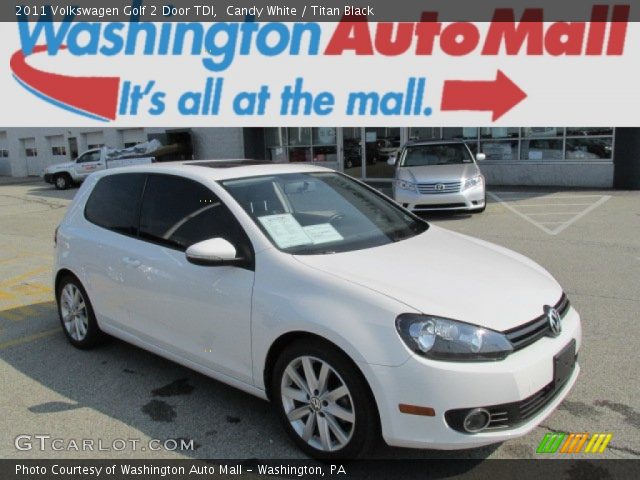 2011 Volkswagen Golf 2 Door TDI in Candy White