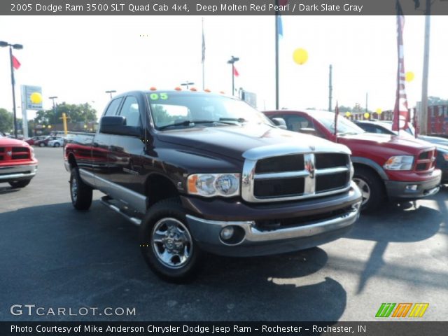 2005 Dodge Ram 3500 SLT Quad Cab 4x4 in Deep Molten Red Pearl