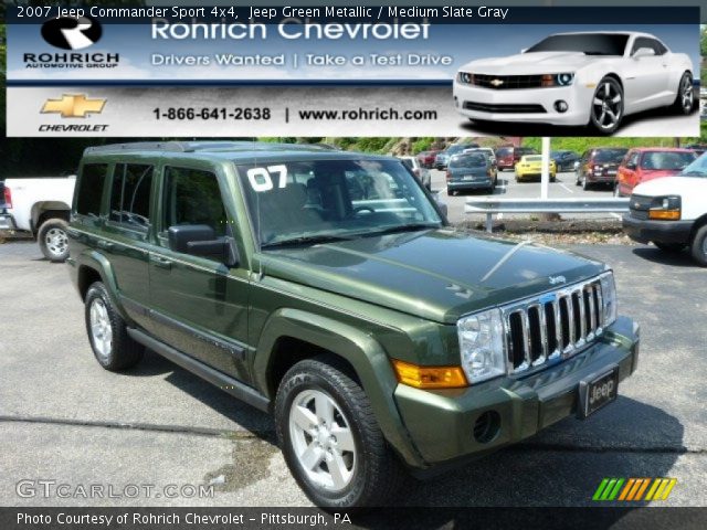 2007 Jeep Commander Sport 4x4 in Jeep Green Metallic
