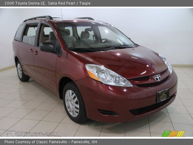 2006 Toyota Sienna LE in Salsa Red Pearl