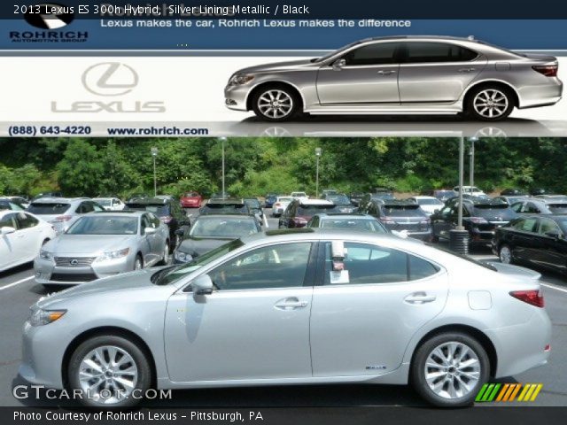 2013 Lexus ES 300h Hybrid in Silver Lining Metallic