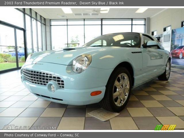 2003 Ford Thunderbird Premium Roadster in Desert Sky Blue
