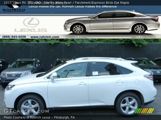 2013 Lexus RX 350 AWD in Starfire White Pearl