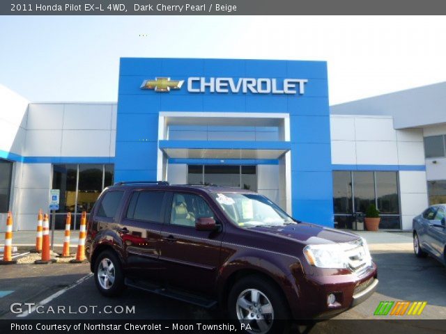 2011 Honda Pilot EX-L 4WD in Dark Cherry Pearl