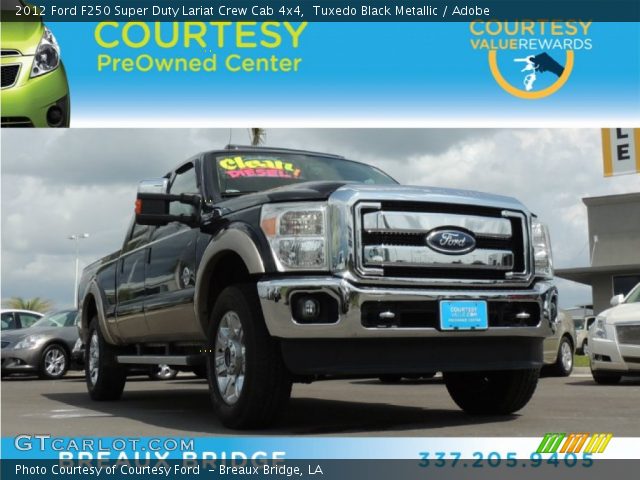 2012 Ford F250 Super Duty Lariat Crew Cab 4x4 in Tuxedo Black Metallic