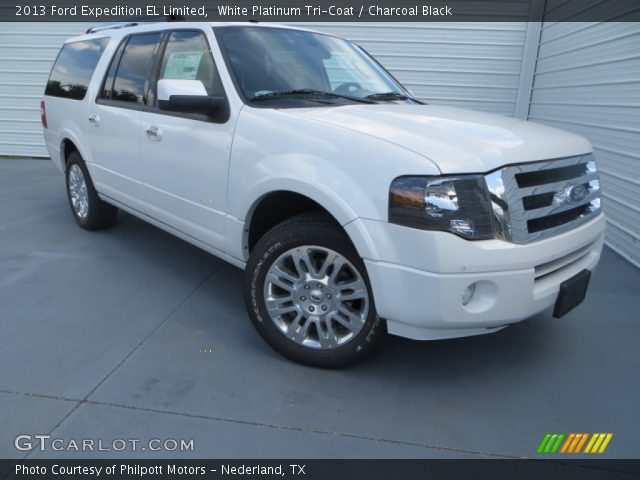 2013 Ford Expedition EL Limited in White Platinum Tri-Coat