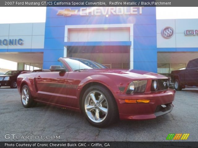2007 Ford Mustang GT/CS California Special Convertible in Redfire Metallic