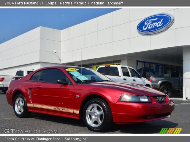 2004 Ford Mustang V6 Coupe in Redfire Metallic