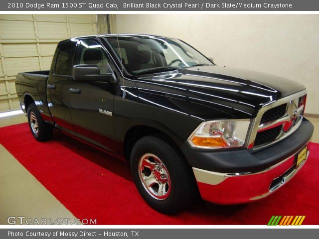 2010 Dodge Ram 1500 ST Quad Cab in Brilliant Black Crystal Pearl