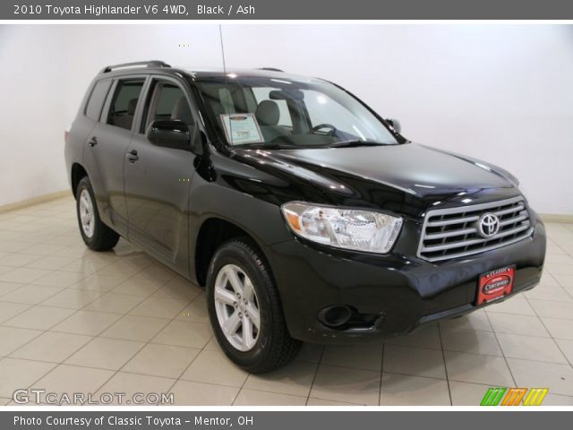 2010 Toyota Highlander V6 4WD in Black