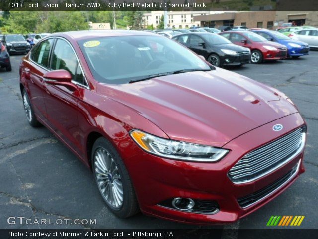 2013 Ford Fusion Titanium AWD in Ruby Red Metallic