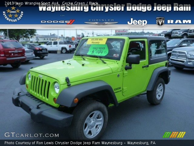2013 Jeep Wrangler Sport 4x4 in Gecko Green