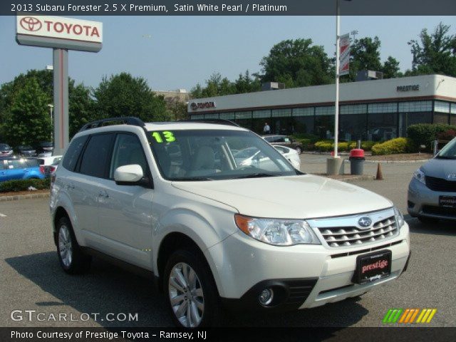 2013 Subaru Forester 2.5 X Premium in Satin White Pearl