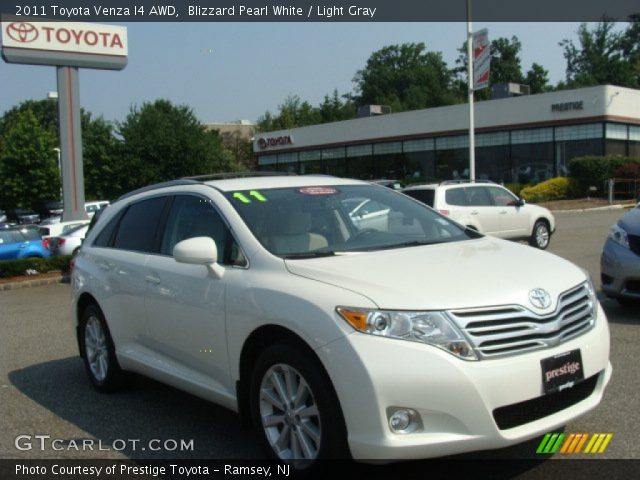 2011 Toyota Venza I4 AWD in Blizzard Pearl White