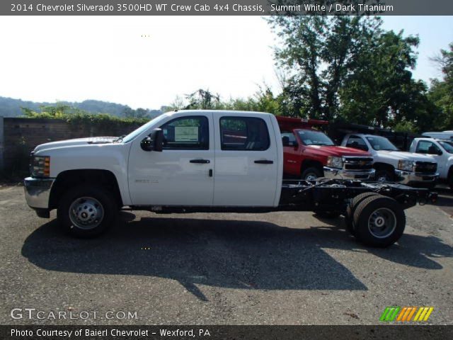 2014 Chevrolet Silverado 3500HD WT Crew Cab 4x4 Chassis in Summit White