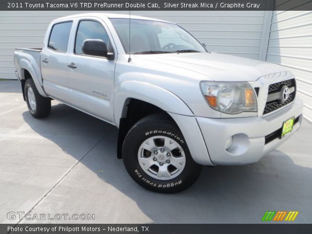 2011 Toyota Tacoma V6 TRD PreRunner Double Cab in Silver Streak Mica