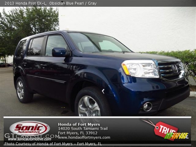 2013 Honda Pilot EX-L in Obsidian Blue Pearl