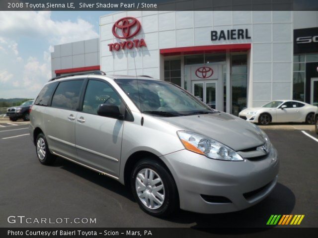 2008 Toyota Sienna LE in Silver Shadow Pearl