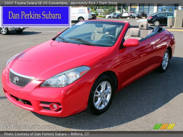 2007 Toyota Solara SE V6 Convertible in Absolutely Red