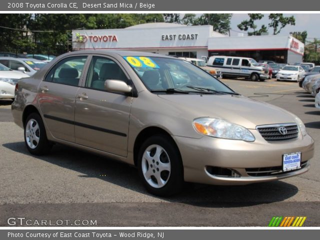 2008 Toyota Corolla CE in Desert Sand Mica