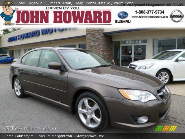 2009 Subaru Legacy 2.5i Limited Sedan in Deep Bronze Metallic