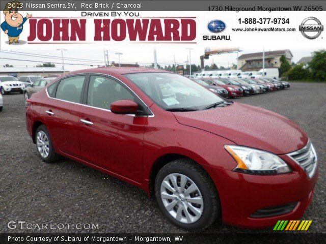 2013 Nissan Sentra SV in Red Brick