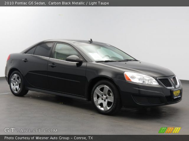 2010 Pontiac G6 Sedan in Carbon Black Metallic