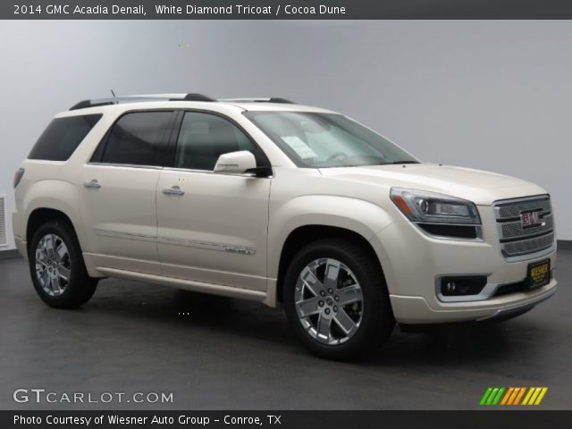 2014 GMC Acadia Denali in White Diamond Tricoat