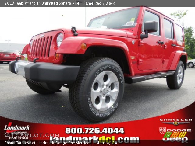 2013 Jeep Wrangler Unlimited Sahara 4x4 in Flame Red