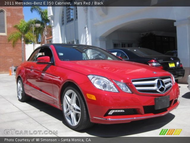 2011 Mercedes-Benz E 350 Cabriolet in Mars Red