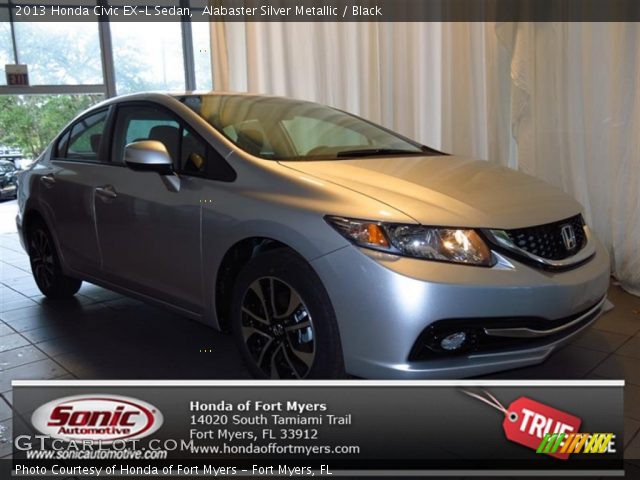 2013 Honda Civic EX-L Sedan in Alabaster Silver Metallic