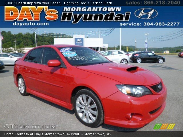 2008 Subaru Impreza WRX Sedan in Lightning Red