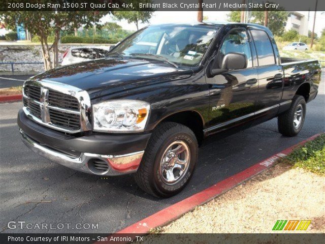 2008 Dodge Ram 1500 ST Quad Cab 4x4 in Brilliant Black Crystal Pearl