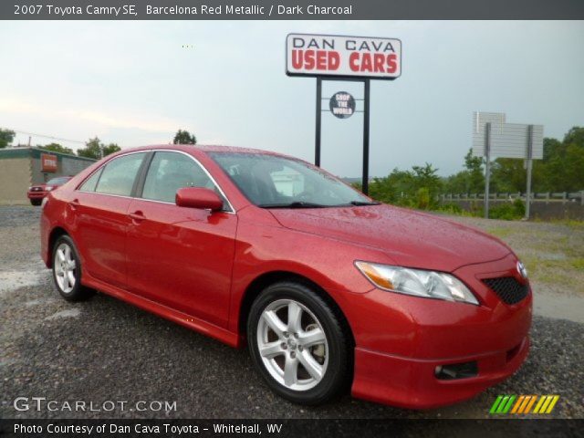 2007 Toyota Camry SE in Barcelona Red Metallic