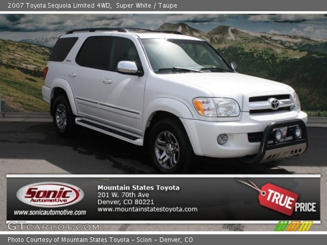 2007 Toyota Sequoia Limited 4WD in Super White