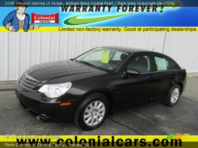 2008 Chrysler Sebring LX Sedan in Brilliant Black Crystal Pearl