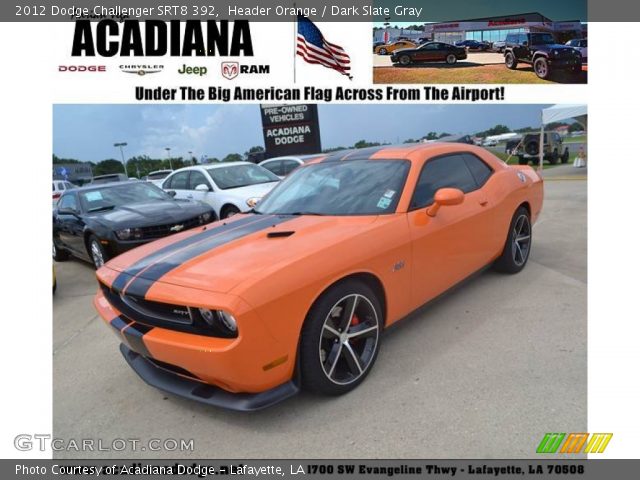 2012 Dodge Challenger SRT8 392 in Header Orange