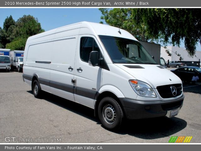 2010 Mercedes-Benz Sprinter 2500 High Roof Cargo Van in Arctic White