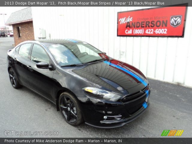 2013 Dodge Dart Mopar '13 in Pitch Black/Mopar Blue Stripes