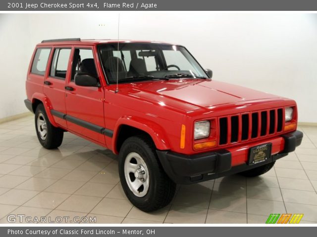 2001 Jeep Cherokee Sport 4x4 in Flame Red