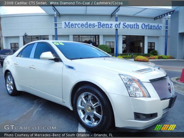 2008 Cadillac CTS Sedan in White Diamond Tri-Coat