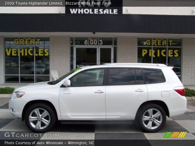 2009 Toyota Highlander Limited in Blizzard White Pearl