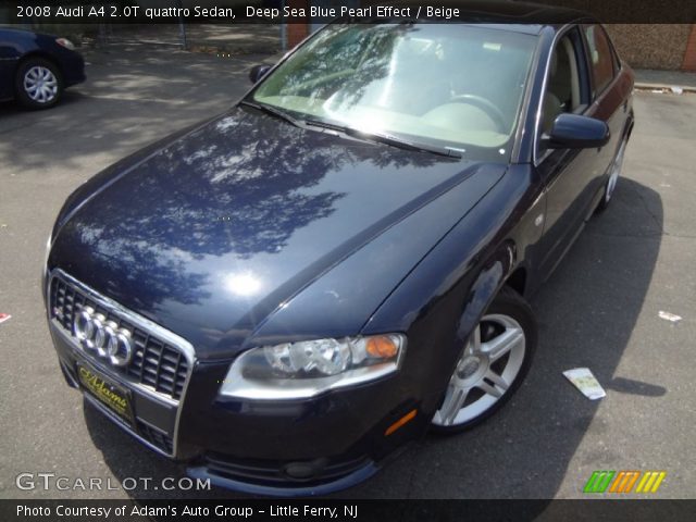 2008 Audi A4 2.0T quattro Sedan in Deep Sea Blue Pearl Effect