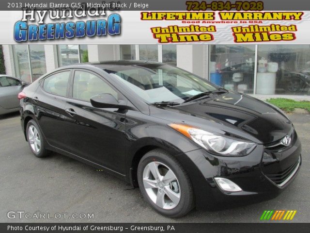 2013 Hyundai Elantra GLS in Midnight Black