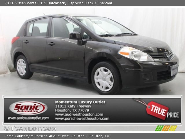 2011 Nissan Versa 1.8 S Hatchback in Espresso Black