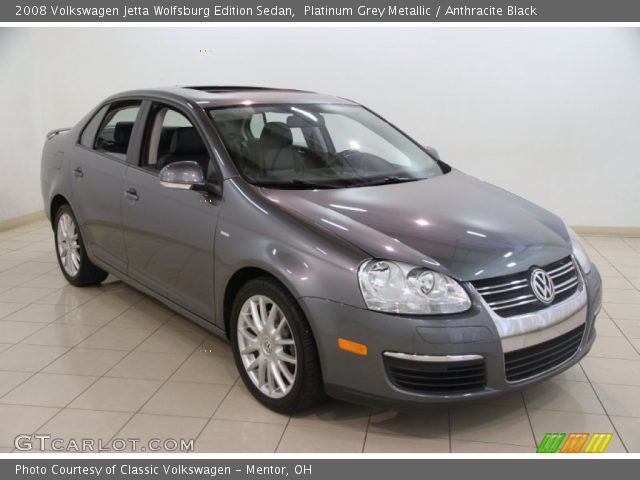 2008 Volkswagen Jetta Wolfsburg Edition Sedan in Platinum Grey Metallic